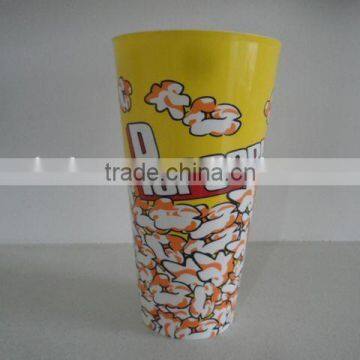 1L round plastic popcorn holder