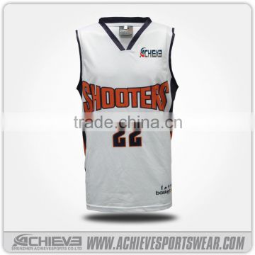 Top sublimated reversible custom new style basketball jersey