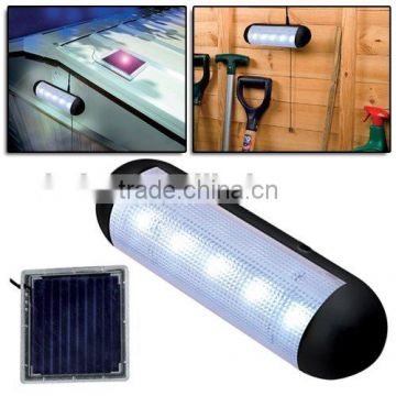 5-LED Indoor Solar Power Ultra Bright Light Rechargeable Battery for decorative Wall Shed home Lamp