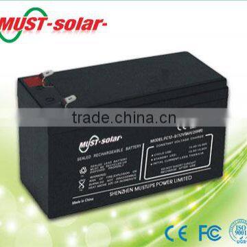 <MUST Solar>Deep cycle 12v 40ah Sealed Lead Acid Batteries high quality