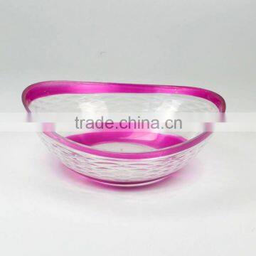plastic transparent bowl