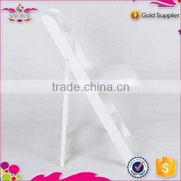 New degsin Qingdao Sionfur cheap manufacturer white resin folding chairs
