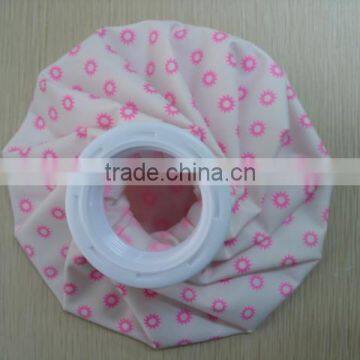 9 inch ice bag with classic pink imprint