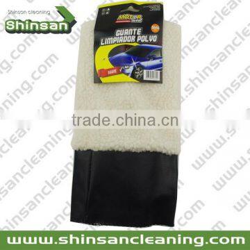 15*30 cm cotton microfiber wash mitt wholesale/ microfibre car wash mitt/Sheepskin wash mitt for car cleaning