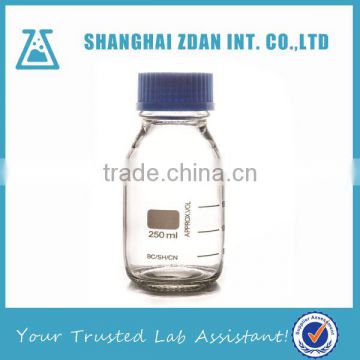 Blue Laboratory Reagent Bottle With Screw Cap