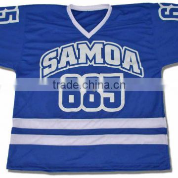 Polyester Practice Blue Color Ice Hockey Jersey