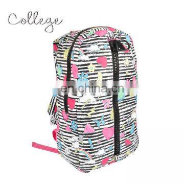 Colorful design good apparel fabric material teen backpack