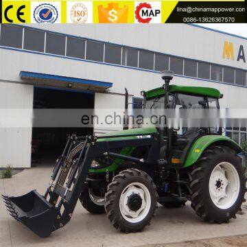 Hot sale 100hp tractor agricultural wheel tractor 1004 with attachments wheel tractor 1004