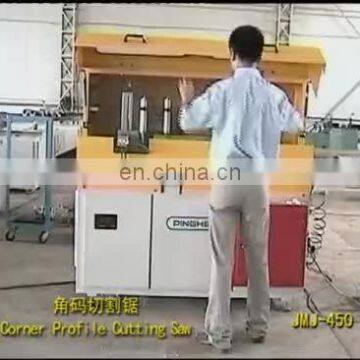 automatic 90 degree corner aluminum door and window cutting machinery