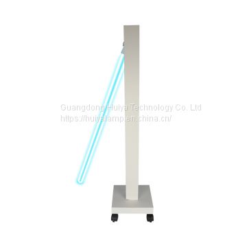 Indoor used portable mobile germicidal ultraviolet sterilizing light with wheels