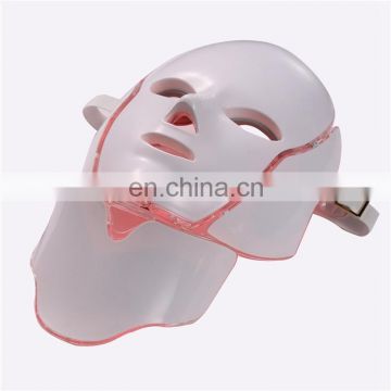 Hot sale  High Quality Led Photon Therapy 7 Color Facial Neck Mask