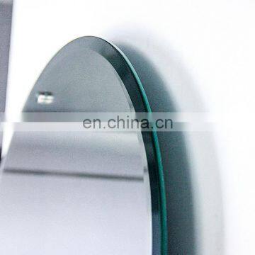 Decorative oval wall mounted tempered mirror glass for hotel project