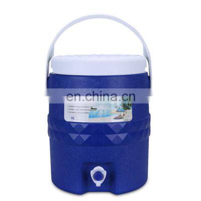 Sandy beach plastic cooler jug portable  Cold water bucket 8 liter for camping