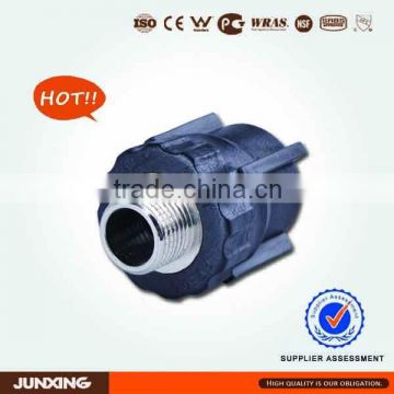 hdpe pipe male threaded strait joiner