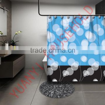 polyester shower curtain waterproof shower curtain