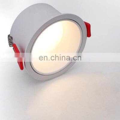 COB LED Recessed Retrofit Down Light Die-cast Aluminum Ceiling Light Dimmable Anti-Glare Downlights