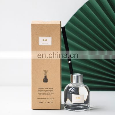 ENO private label custom 100ml clear round bottle aroma diffuser lavender home fragrance oil reed diffusers