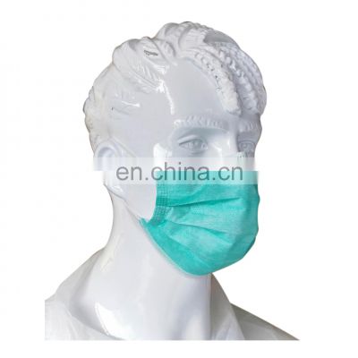 Hospital Use Disposable Breathable Medical Face Mask Tie on Elastic Earloops