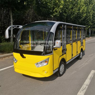 five row 14 seat electric sightseeing bus , tour mini bus