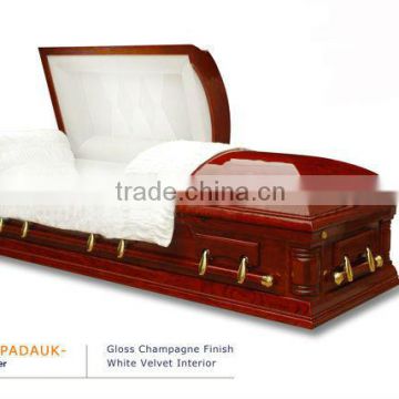WESTON PADAUK america wood casket