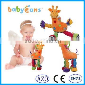 Babyfans Plush Giraffe Rattle Stuffed Hanging Toys Wholesale Baby Toys
