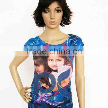all over sublimation printing t-shirt customized from china factory