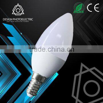 china supplier New product golden aluminum and glass 3w E14 E12 led candle light C37 Led Lamp E14 Candle Light Bulb Light