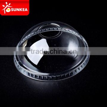 Plastic PET lid with cross, disposable cup lid