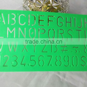 Wholesale Hot OEM High Quality Plastic Letter Stencil Ruler school stationery set