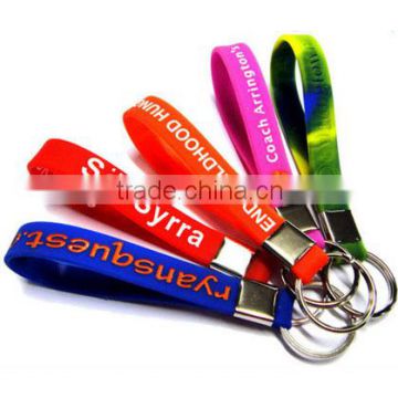 Personalized Customized Cheap Silicone Keychain for promotional gifts