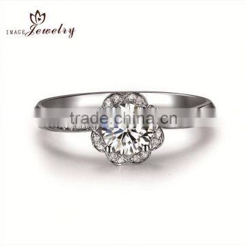 Hot sale silver jewelry 925 Sterling silver ring flower design