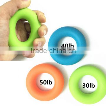 3pcs set Hand Gripper Grip Silicone Ring Resistance Strength Trainer Exerciser