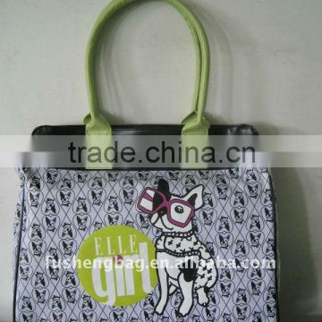Cartoon Printing Girl's Tote Bag For Shopping