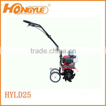 43cc small gas tiller/plough HYLD25 with 90-110mm cultivated depth