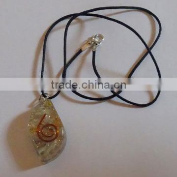 Crystal Orgone Orgone Eye Pendent With Cord