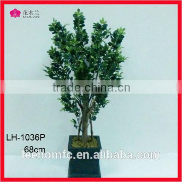 wholesale high quality green artificial potted tree for home decoration