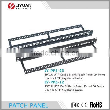 LY-PP5-23 24 port Cat5e/Cat6 UTP Patch Panel Brackets,cabinets