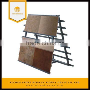 Freestanding iron material in-store marble tile display rack