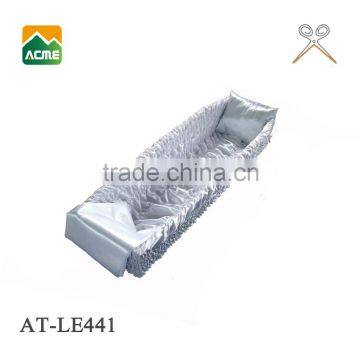 AT-LE441 good quality satin coffin interior factory