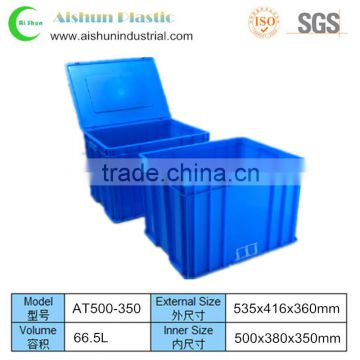66.5L virgin HDPE tranport box plastic milk crate