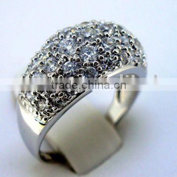 925 sterling silver ring with cz QCR102