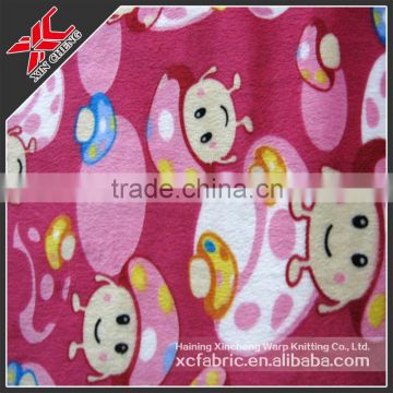 100% polyester super soft velboa knitted fabric fabrics for baby garments