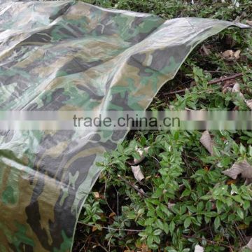 popular 110g camouflage patten tarpaulin used for camping,military cover