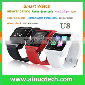 ebay hottest selling U8 Smart Watch Bluetooth Wrist Smartphone for ios android phone