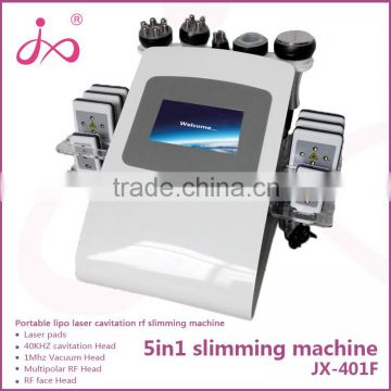 Korea technology 5 in 1 cavitation machine/Vacuum RF/Body and face slimming