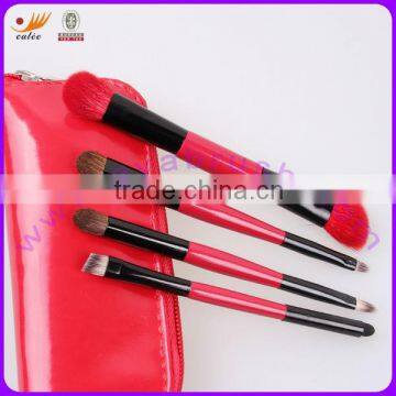 4pcs Red Two-sided Gift Cosmetic Brush Set