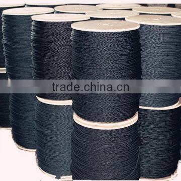 twisted 6.7 mm diameter black pe rope for green house construction