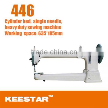 Long Arm Cylinder bed Industrial Heavy Duty Sewing Machine/ Compound Feed/ Large Shuttle Hook/ KEESTAR 446