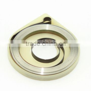 steel material flat wire spiral spring with plastic shell for chain saw part