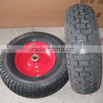 China heavy duty metal rim wheel barrow wheel